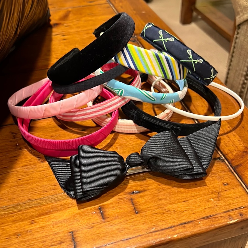 Head bands and ribbons. Selling all together not individually.